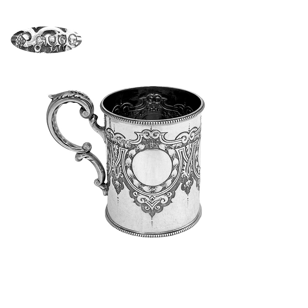 Victorian Sterling Silver Child s Mug 1882